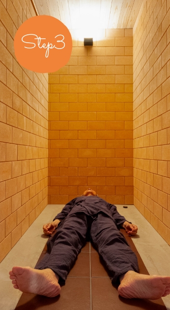 陶板浴の入り方